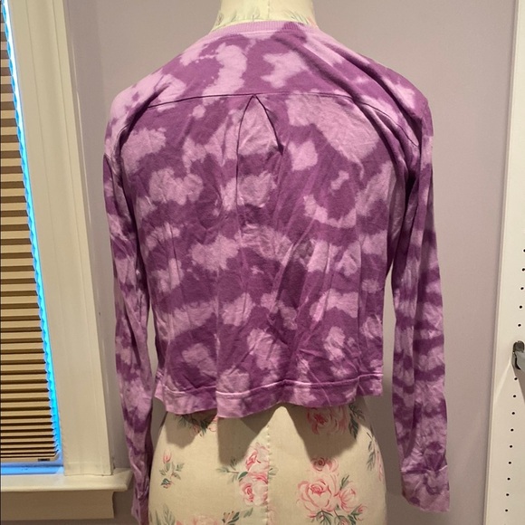 Zella Kids Purple Tie-Dye Long Sleeve Tee - Picture 6 of 9